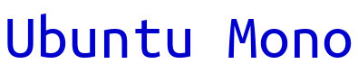 Ubuntu Mono шрифт